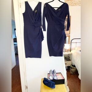 Alex Eveing dresses, shoes and handbag